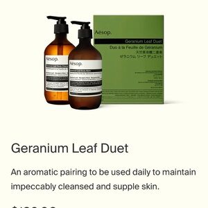 Aesop Geranium Leaf Duet